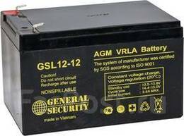 Аккумулятор ИПБ General Security GSL12-12 (12В 12Ач)