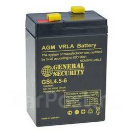 Аккумулятор ИБП General Security GSL4.5-6 (6В 4,5Ач)
